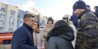 Мэр Белгорода встретился с жильцами дома, в который врезался украинский БПЛА - БелПресса