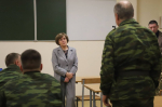 Анна Куташова встретилась с земляками, которые служат в БАРС-Белгород.