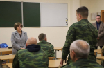 Анна Куташова встретилась с земляками, которые служат в БАРС-Белгород.