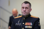 Добровольцам отряда «Барс» передали боевое знамя