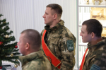 Добровольцам отряда «Барс» передали боевое знамя