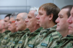 Добровольцам отряда «Барс» передали боевое знамя