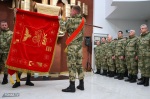 Добровольцам отряда «Барс» передали боевое знамя