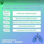 С наступлением нового года передвижной флюорограф вновь начал свою работу на территории Белгородского района.