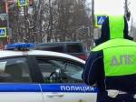 Экскаватор столкнулся с машиной ДПС в Белгороде