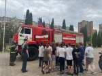 В пришкольных лагерях проходят встречи с огнеборцами
