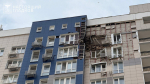 Беспилотник ударил по многоэтажке в Белгороде
