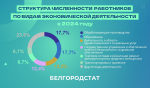 Белгородстат назвал среднюю зарплату жителей Белгорода