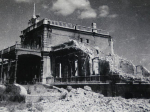 Разрушенное здание железнодорожного вокзала в Белгороде, 1943 год / Фото: предоставил Белгородский государственный историко-краеведческий музей