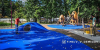 Строительство детской площадки на месте «Тропикано» в парке Ленина Белгорода идёт к концу - БелПресса