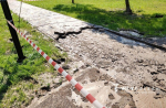 В Белгороде устранили излив воды в Почаевском сквере