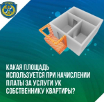 Какая площадь используется при начислении платы за услуги УО собственнику квартиры?