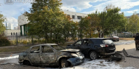 В Белгороде от удара БПЛА ВСУ один автомобиль сгорел, два повреждены - Комсомольская Правда
