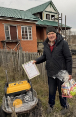 Многодетной семье из Белгородского округа передали генератор от воронежца