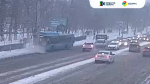 Автобус влетел в столб на проспекте Богдана Хмельницкого в Белгороде