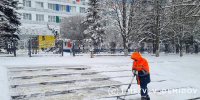 Снег на улицах Белгорода убирают 147 коммунальщиков и 59 единиц техники - БелПресса