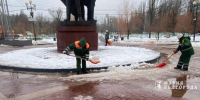 На расчистку улиц в Белгороде вышли 370 человек - БелПресса
