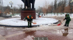 На расчистку улиц в Белгороде вышли 370 человек
