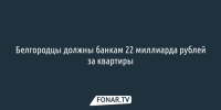 Белгородцы должны банкам 22 миллиарда рублей за квартиры - Fonar.Tv