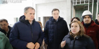 Вячеслав Гладков осмотрел стройплощадку Первой математической школы «Пифагор» в Белгороде - Сетевое издание Знамя 31