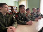 Урок мужества с офицером вневедомственной охраны Росгвардии прошел для кадет Новооскольского района