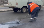 С начала января в Белгороде отремонтировали более 2 тыс. м² аварийных участков дорог
