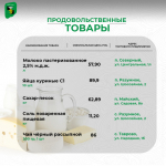 Продолжаем делиться актуальными ценами на социально значимые продукты питания в поселениях нашего муниципалитета.
