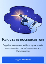 Белгородцы смогут пройти отбор в космонавты на «Госуслугах»