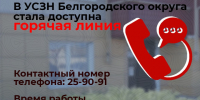 В Управлении социальной защиты населения Белгородского округа стала доступна горячая линия. - Администрация Белгородского района