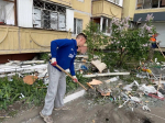 Картинка Активисты «Молодой Гвардии Единой России» оказывают помощь экстренным службам в Белгороде после атаки беспилотников  от Молодой Гвардии