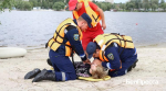 В преддверии купального сезона в Белгороде прошли учения по спасению людей на водоёмах