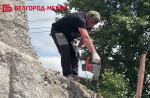 В Белгороде продолжается ремонт обелиска «Жертвам Октябрьской революции и Гражданской войны»