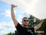 Белгородцы развернули 30-метровый триколор в парке Ленина - Изображение 1