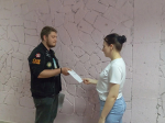 Студенты распространили памятки о волонтерстве в рамках проекта «Хочу помочь!»