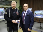 С главой российской администрации Харьковской области Виталием Ганчевым / Фото: личный архив
