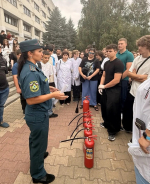 Сотрудники МЧС России провели занятие по пожарной безопасности в Белгородском государственном аграрном университете имени В.Я. Горина
