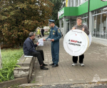 Жителям Чернянского округа в ходе акции рассказали об автономном дымовом пожарном извещателе