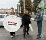 Жителям Чернянского округа в ходе акции рассказали об автономном дымовом пожарном извещателе